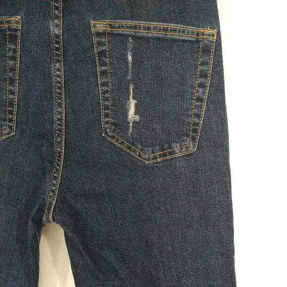 Wild Fable Highest Rise Skinny Ripped Jeans Women Size 2  26 Dark Wash Distress - Picture 5 of 10